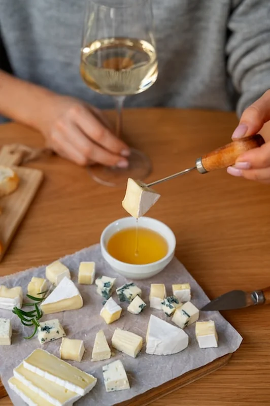 Pyszny asortyment serów na stole